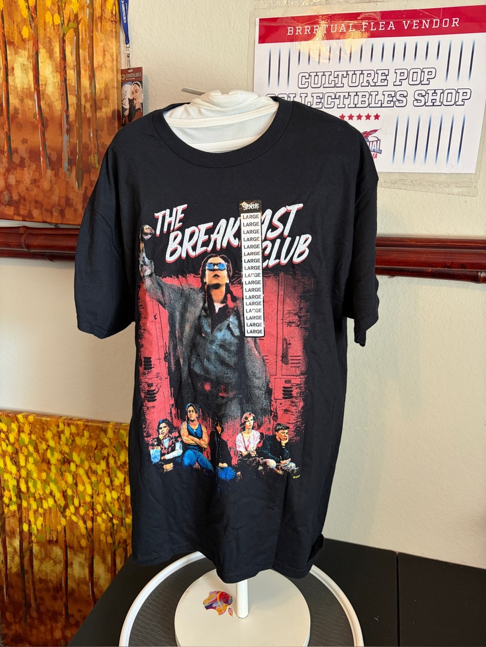 The Breakfast Club Graphic Tee - Black with Red Print. NWT